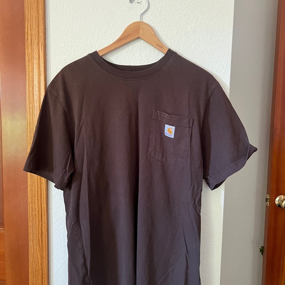 Carhartt Men's Dark Brown Short Sleeve Tee - Picture 1 of 5